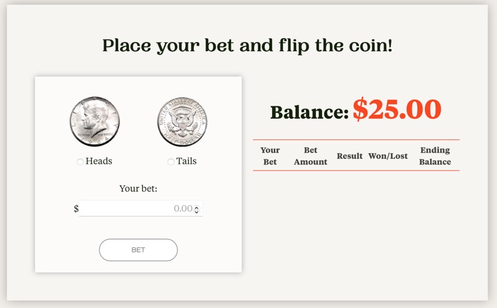 Coin Flip Challenge: The Importance of Bet Sizing and Surviving Volatility Coin Flip Challenge: The Importance of Bet Sizing and Surviving Volatility