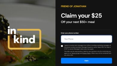 inKind Dining App: New  off / Offers (California Pizza Kitchen)